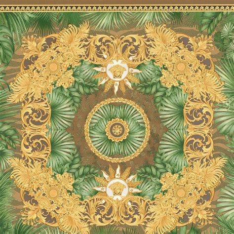 versace dschungel tapete|Versace Home Tapete Dschungel Palmen Blätter Grün Gold .